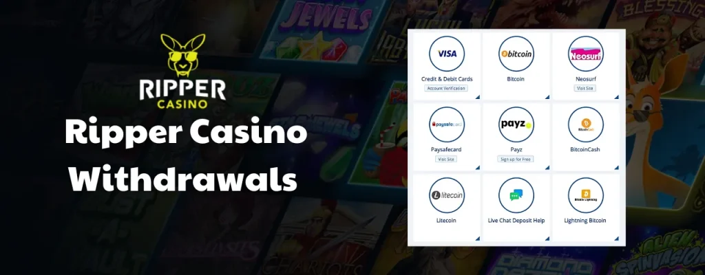 Ripper Casino Withdrawals & Banking Options
